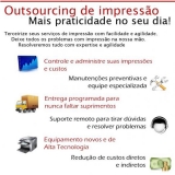 serviço de outsourcing de impressão kyocera preço Vila Romana